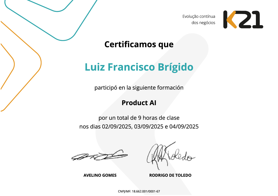 Certificado K21